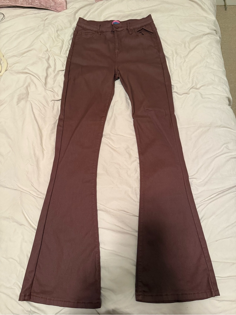Edikted Women's Flare Jeans in Deep Brown